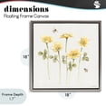 thumbnail image 4 of Stupell Industries Cottage Sweet Yellow Honey Flowers Gray Floating Frame Canvas Art, 18 x 18, by Beth Grove, 4 of 8