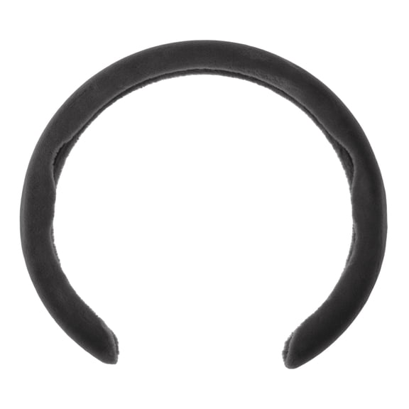 Unique Bargains Plush Steering Wheel Cover ABS Car Steering Wheel Protector 14.96" Deep Gray 1 Pc