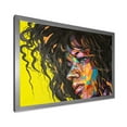 thumbnail image 2 of Designart 'Abstract Colorful Fantasy Portrait Of A Young Woman I' Modern Framed Art Print, 2 of 4