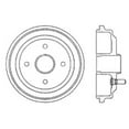 thumbnail image 2 of Centric (122.49003) Brake Drum Fits select: 2004-2005 CHEVROLET AVEO, 2 of 2