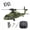 Green/2 Battery, variant on K2000 UH-60 RC Helicopter for Adults, 2.4GHz 6CH Brushless Remote Control Military Helicopter, 6-Axis Gyroscope RC Airplane with 3-Speed Mod, Altitude Hold & Optical Flow Positioning - 3 Battery