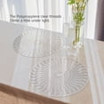 thumbnail image 4 of LQCrafK Round Placemats Set of 6,  Place Mats for Dining Table, Washable Vinyl Placemats, Silver, 4 of 7