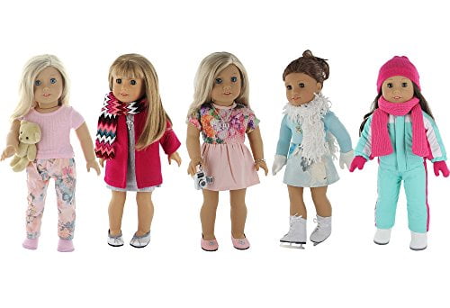 american girl ice skating set