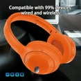 thumbnail image 4 of Wireless Gaming Heaadphone, maho Wireless Headband 5.3 Bluetooth Headset Digital Music Headset Suitable For Sports, Leisure,Orange, 4 of 8