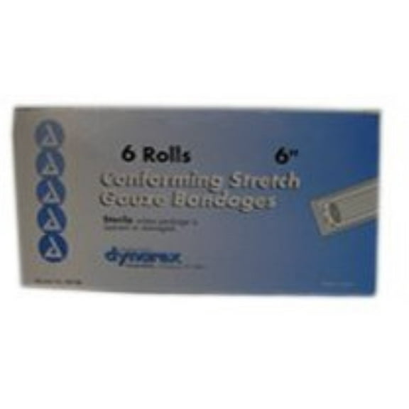 6 Pack - Dynarex Gauze Conform Stretch 6"x4.1YD  6 ea