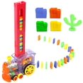 thumbnail image 1 of Children Train Toy Set Children Electronic Train Educational Toy Set Domino Blocks Set Interesting Family Game Toys for Babies, 1 of 7