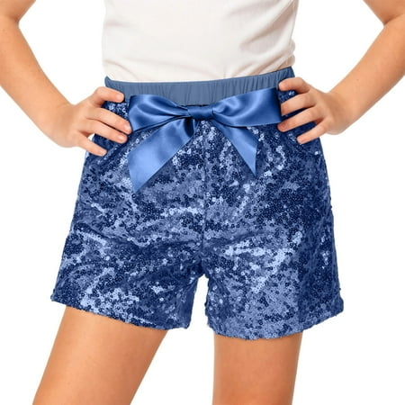 HXWCHs Sparkling Kids Shorts for Festival Outfit By Style for Year-Round Play and Party Use 5-6 Years Navy