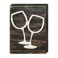 thumbnail image 1 of Designocracy 98441-08 Wine Glass Art on Board Wall Decor, 1 of 1