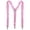 Pink, variant on Sequin Suspenders with Glitter Finish and Adjustable Straps for Dance Performance Costume Parties Green