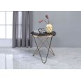 thumbnail image 1 of Table de bout Valora d'ACME, champagne et verre noir, 1 of 2