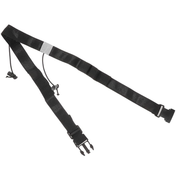 LULULION Black Tri Race Belt with Large Storage Hole Comfortable Elastic Band for Sports Use