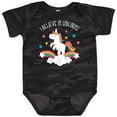 thumbnail image 3 of Inktastic Believe In Unicorns Girls Baby Bodysuit, 3 of 5