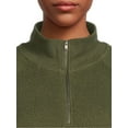 thumbnail image 4 of Time and Tru Women's Faux Sherpa Pullover Sweatshirt, 4 of 5