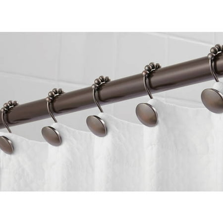 Hotel Style Peyton Shower Hooks with Easy Glide, 1 Each
