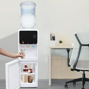 LOYALHEARTDY Electric Water Dispenser Hot & Cold Water Drinking Machine Home Office Freestanding Drinking Fountain Top Loading Water Cooler Dispenser Holds 4.16Gallon Bucket w/Child Safety Lock