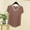 Brown, variant on Swuxness Women Short Sleeve Casual T Shirts, Spring and Summer Tops, Ladies V-Neck Printed Comfortable Fashion Loose Pullover Tee Gray, XXL