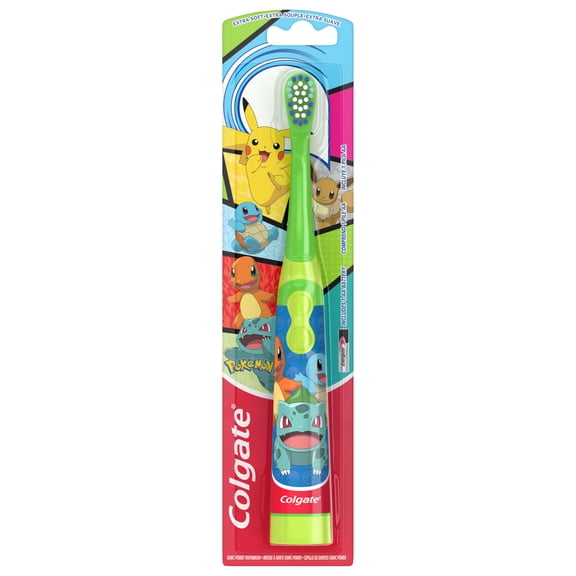 Colgate Kids Powered Vibrating Toothbrush, Pokemon, 1 Pack