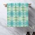 thumbnail image 5 of YFYANG Absorbent Towel, Soft Skin-Friendly Green Stripe Art Washcloth Bath Towel, Suitable for All Skin, 27.5 x 16-inch, 5 of 7