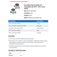 thumbnail image 2 of Rear Wheel Hub Assembly Set - Compatible with 2010 - 2021 GX460 2011 2012 2013 2014 2015 2016 2017 2018 2019 2020, 2 of 2