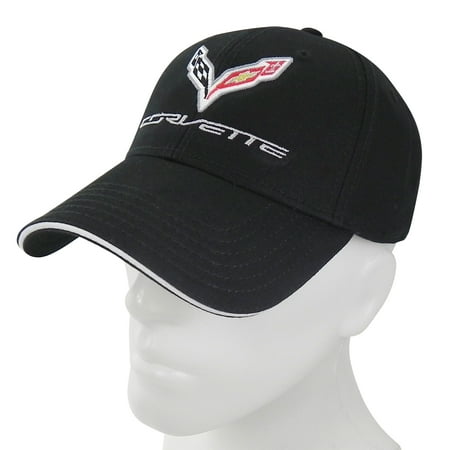 - Chevrolet Corvette C7 Logo Black Baseball Hat