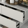 thumbnail image 7 of KULAGAGA 6 Drawer Dresser, White Dresser Chest of Drawers for Bedroom Living Room, 7 of 7