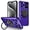 Purple, variant on Case for iPhone 11 Pro Max,Military Grade Design Built-in 360 Degree Rotatable Magnetic Kickstand Heavy Duty Drop Protection Shockproof Phone Case for iPhone 11 Pro Max,6.5 inch (Red)