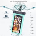 thumbnail image 4 of Universal Waterproof Phone Case IPX8 Waterproof Phone Pouch Dry Bag Waterproof Bag with Lanyard for Beach Kayaking Travel Compatible with iPhone Android Device(Black), 4 of 6