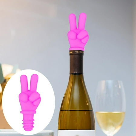 

Cuoff Home Decor Silicone Reusable Sparkling Wine Bottle Stopper Finger Wine Bottle Oyer Wine Stopper Silicone Wine Stopper Bar Accessories Sealed Wine Bottle Stopper Room Decor
