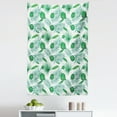 thumbnail image 1 of Polynesian Tapestry, Polynesian Aloha Watercolor Style Monstera Palm Leaves Luau, Fabric Wall Hanging Decor for Bedroom Living Room Dorm, 5 Sizes, Green and Almond Green, by Ambesonne, 1 of 1