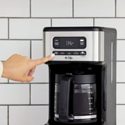 Mr. Coffee 14 Cup Programmable Coffee Maker, Stainless Steel