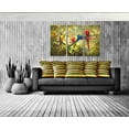 thumbnail image 7 of HFDF 3 Panels Parrot Wall Art: Tropical Rain Forest Animal Picture Canvas Print Painting For Living Room Wall Decor Beautiful Bird Poster Farmhouse Modern Home Decorations 12x16inch Framed, 7 of 7