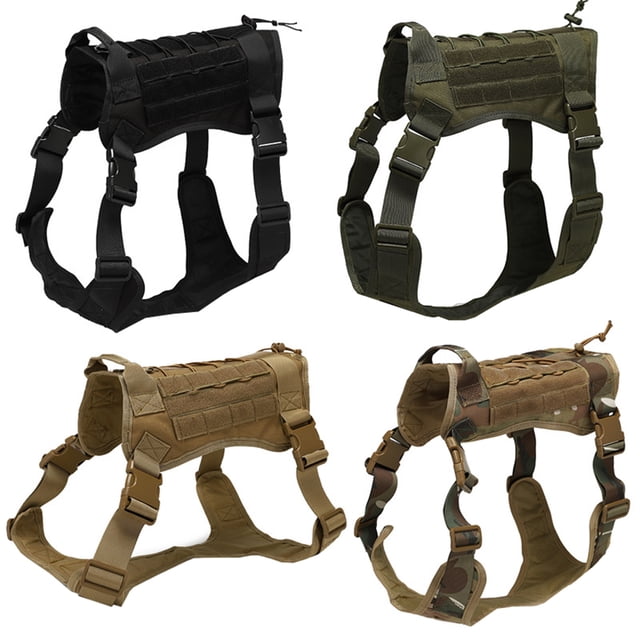 Arnés para perros Hebillas de tela impermeable Cinta de sujeción rápida Manija MOLLE