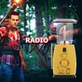 thumbnail image 2 of Radio solar de emergencia 1200mAh Cargador de banco de energía Radio de supervivencia para acampar al aire libre Hugtrwg Nuevos Originales, 2 of 8