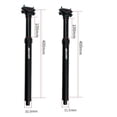 thumbnail image 3 of Bike Dropper Seatpost 400mm Internal Cable Routing Seat Post Support Remote Seat Post 30.9mm, 3 of 9