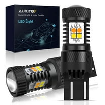 AUXITO 7440 7443 Switchback Led Auto Bulb White/Amber Turn Signal Lights,7441 7444 LED Bulbs for Backup Reverse Light Tail Brake Blinker Lights , Pack of 2