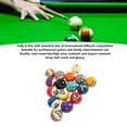 thumbnail image 3 of Billiard Balls Set, Impact Resistant Bright Low Deviation Glossy Resin Pool Balls  for Professional Games, 3 of 7