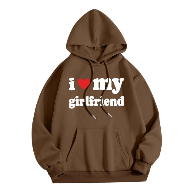 Sweat à Capuche Mode Saint-Valentin pour Hommes avec Fermeture Éclair, Léger, Graphique