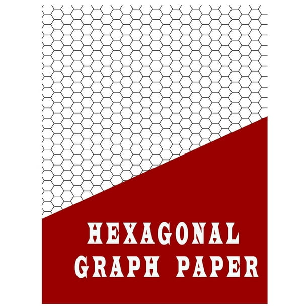 Hexagonal Graph Paper Blank Hexagon Paper 120 Pages 8.5x11 Scientific