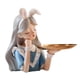 thumbnail image 5 of Estatua de niña Figura coleccionable con contenedor de almacenamiento Centro de mesa Doncella Azul con bandeja, 5 of 9