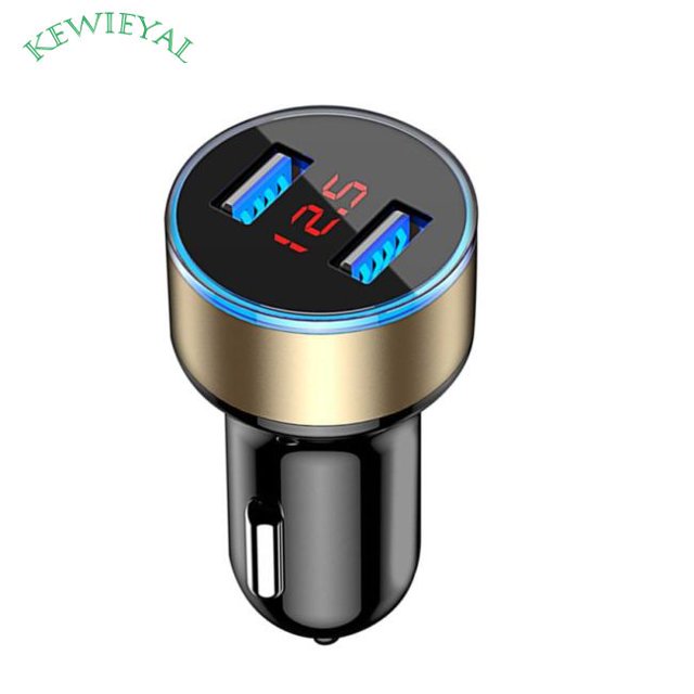 8V 5V 3.1A Cargador De Coche Adaptador Dual Usb QC Encendedor De Cigarrillos Led Voltímetro Rápido Para Teléfonos Móviles
