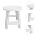 thumbnail image 6 of Vsenkes Wooden Stool Plant Stand Round Planter Holder for Office Living Room Desktop White, 6 of 9