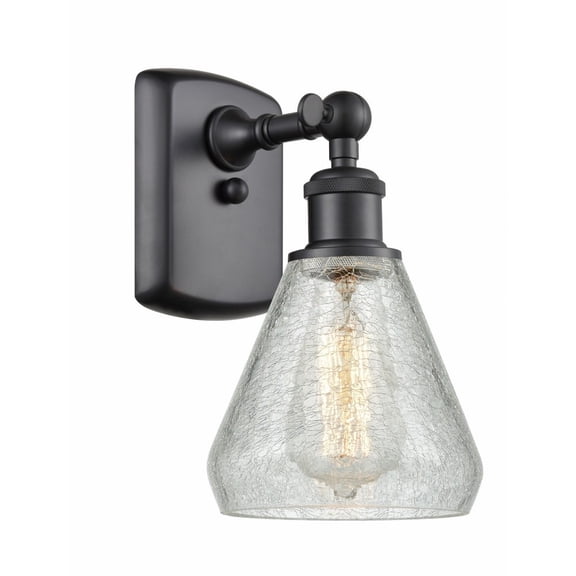 Innovations 516-1W-BK-G275-LED Conesus 1 Light Sconce part of the Ballston Collection, Matte Black