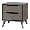 thumbnail image 4 of FOA Belkor 3-Piece Gray Solid Wood Bedroom Set - King + Nightstand + Chest, 4 of 9