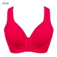 thumbnail image 1 of Sujetador Inalámbrico Transpirable Hebilla Frontal Correa Ancha Ropa Interior Delgada para Mujer Niña, Rojo, 42/95 Jumpingount AP001203-40, 1 of 7