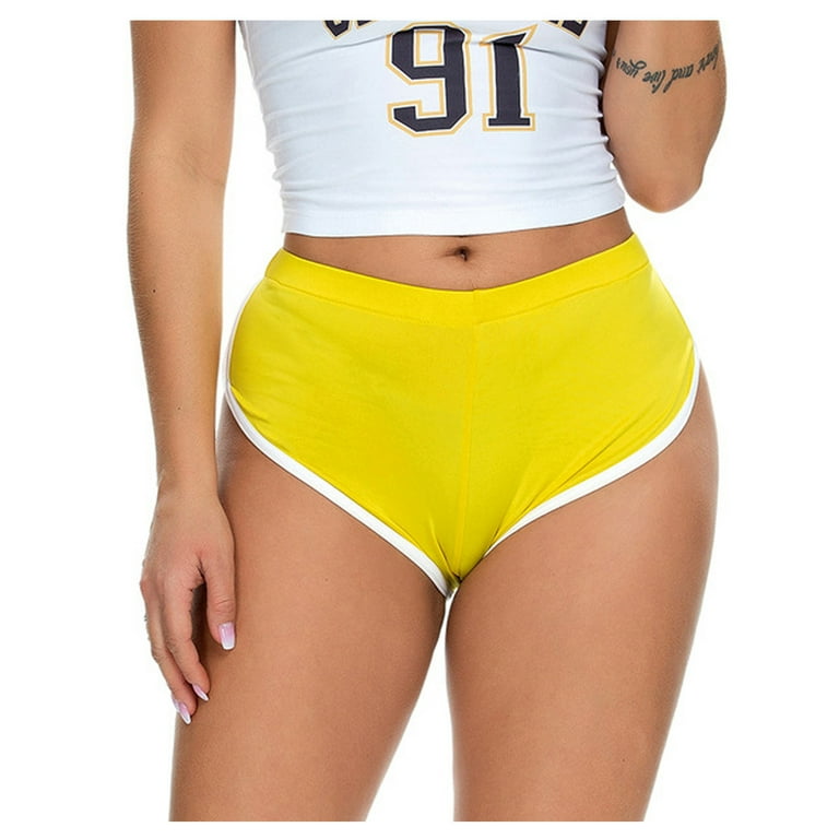 Running Shorts for Women Casual Summer Fitness Cheeky Hot Pants Athletic  Gym Yoga Booty Shorts Stretchy Dance Pants : : Clothing, Shoes 