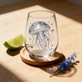 thumbnail image 2 of Artisanal Blue Ringed Octopus Glassware,3D Ocean Animal Artisan Glassware Collection,Stemless Wine Glass 15oz,Octopus Drinking Glass,Coastal Decor(A: Whale), 2 of 8