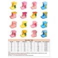 thumbnail image 2 of Woobling Boys Girls Waterproof Booties Slip Resistant Garden Shoes Removable Lining Rain Boot Mid-Calf Boots Wet Drawstring Rainboot Blue 8C, 2 of 2