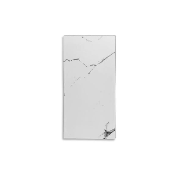 Piso SPC Armable Ivory Piso Plus | Loseta Tipo Mármol Blanco 4 Capas Impermeable Anti Rayones | Caja 12 Pz 2.20 m² | 30.5 x 60.1 cm