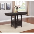 thumbnail image 2 of Lavon Oval 60-inch Extension Counter Dining Table Espresso, 2 of 8