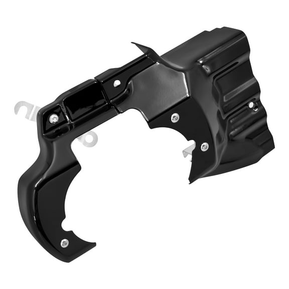 Black Engine Transmission Interface Cover Fit For Harley Softail Slim FLS 07-17